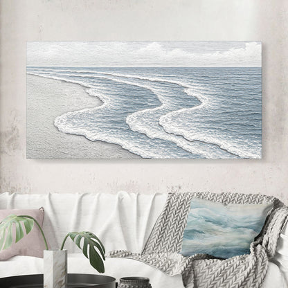 Abstract Beach Shore Wall Art VIII
