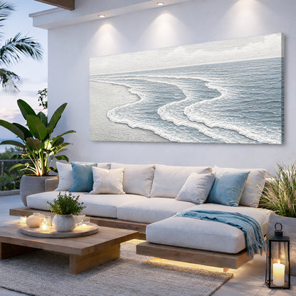 Abstract Beach Shore Wall Art VIII