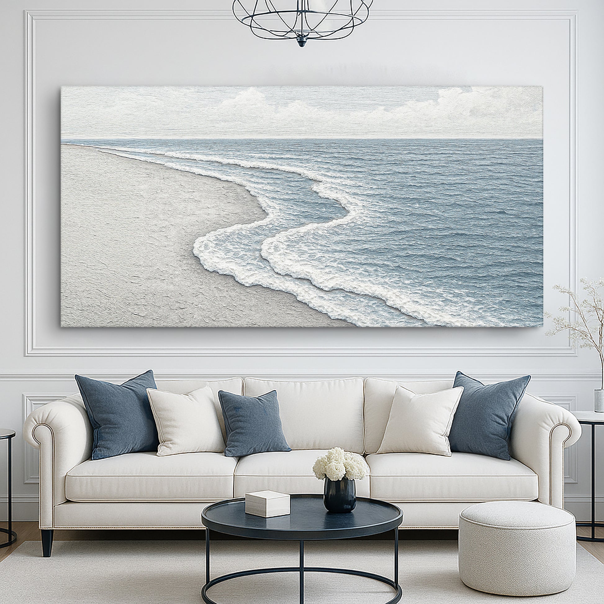 Abstract Beach Shore Wall Art V