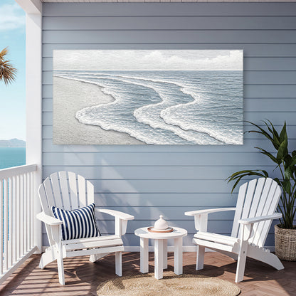 Abstract Beach Shore Wall Art VIII