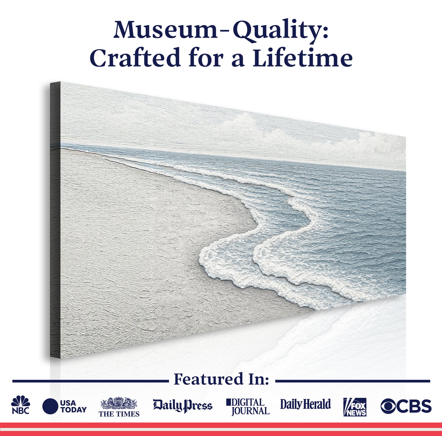 Abstract Beach Shore Wall Art V