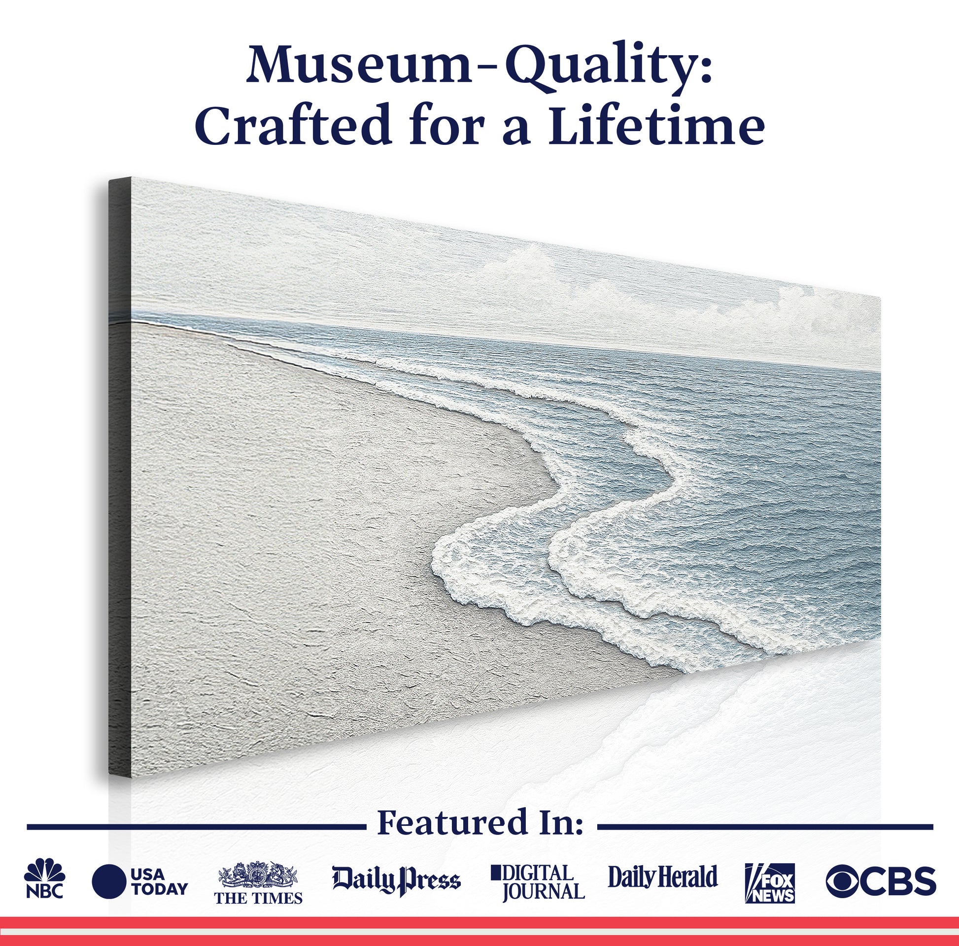 Abstract Beach Shore Wall Art V