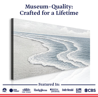 Abstract Beach Shore Wall Art VIII