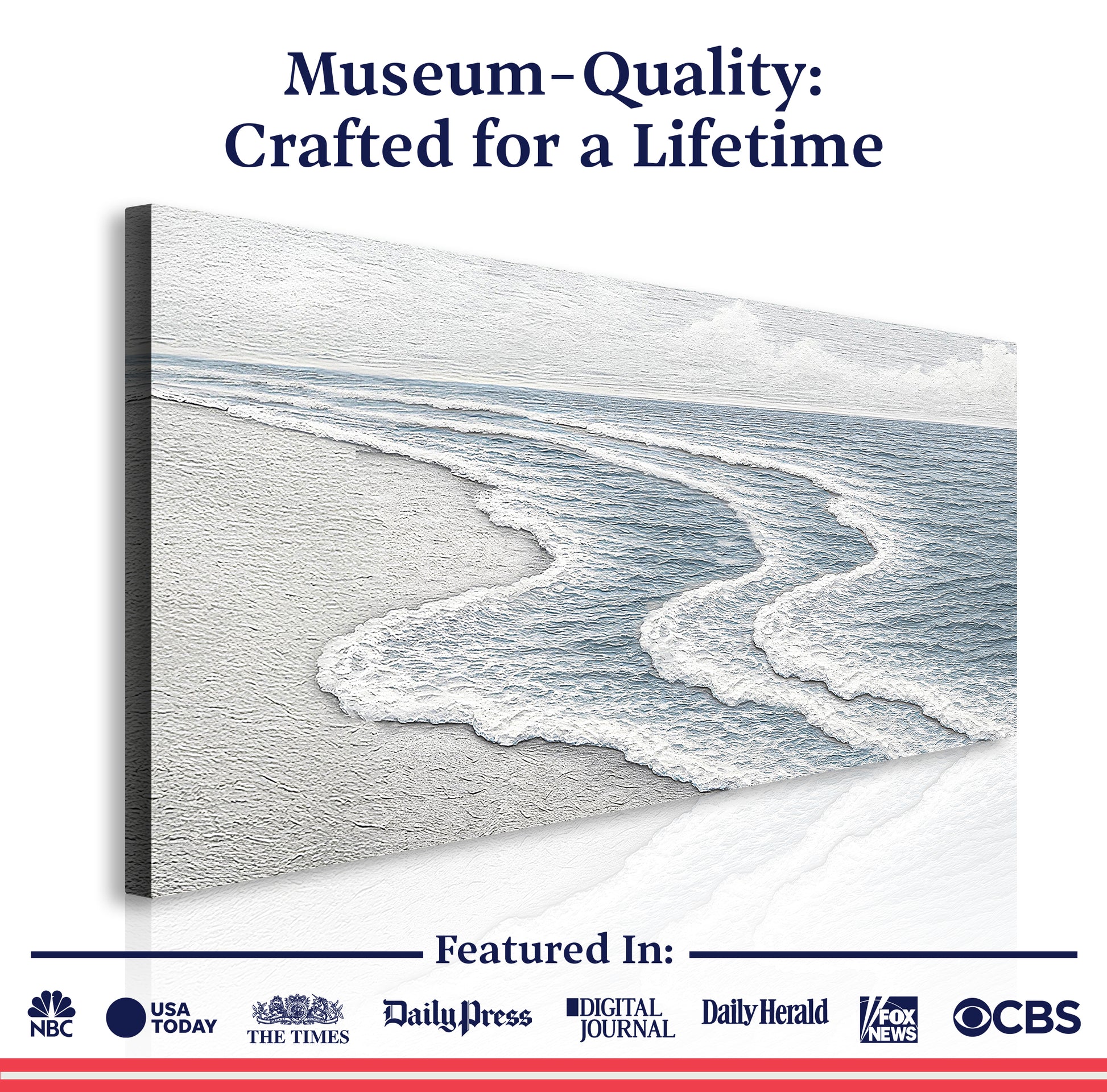 Abstract Beach Shore Wall Art VIII