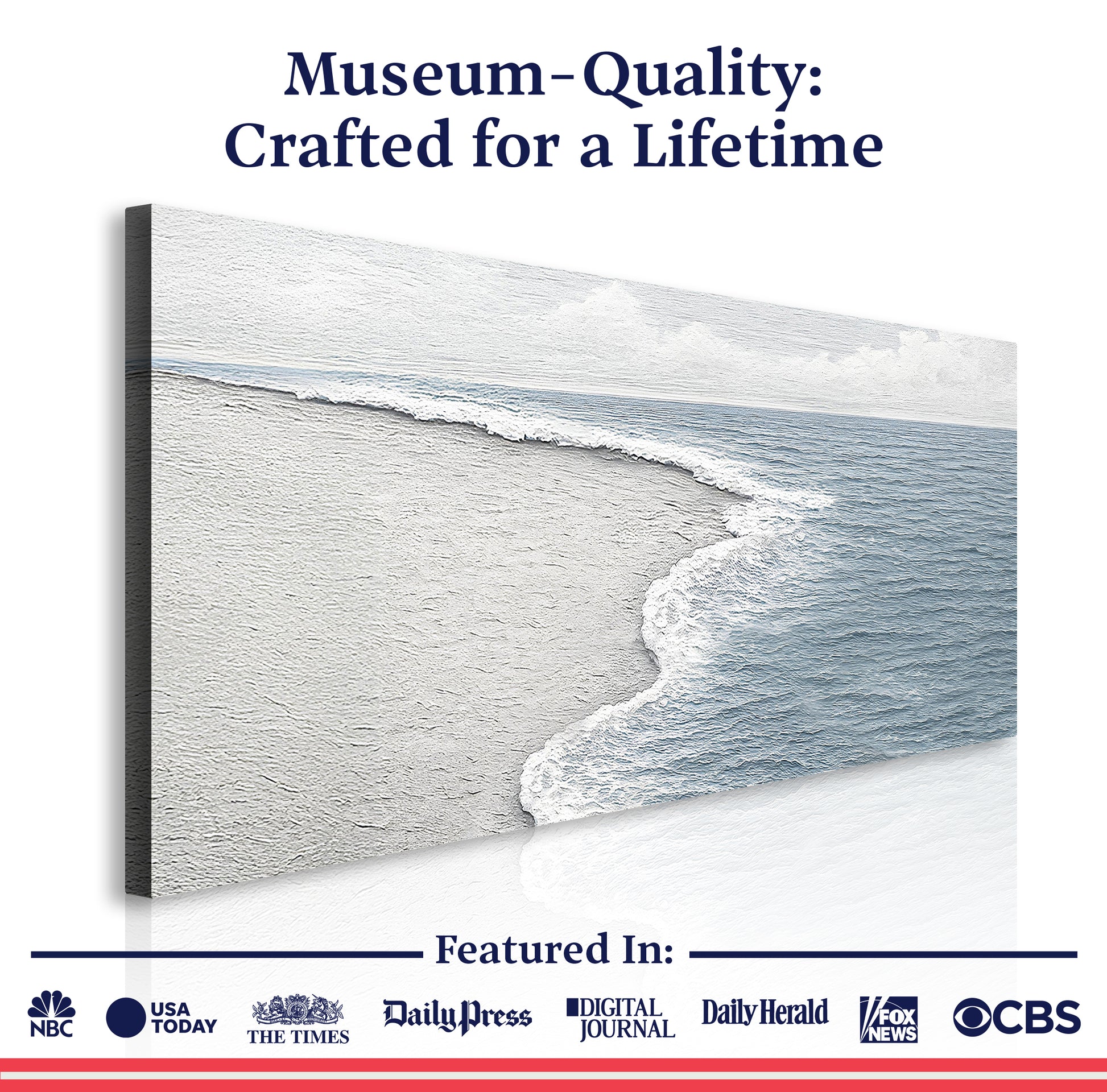 Abstract Beach Shore Wall Art VI