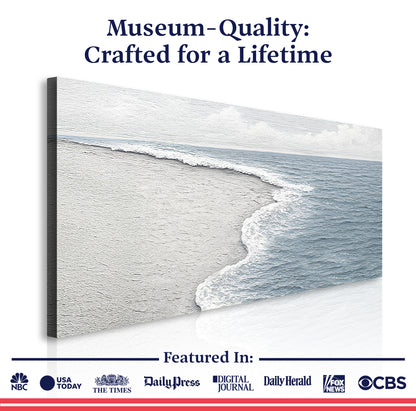 Abstract Beach Shore Wall Art VI