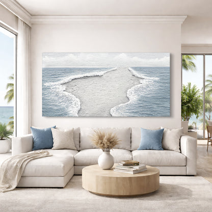 Abstract Beach Shore Wall Art VII