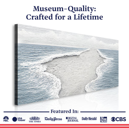 Abstract Beach Shore Wall Art VII