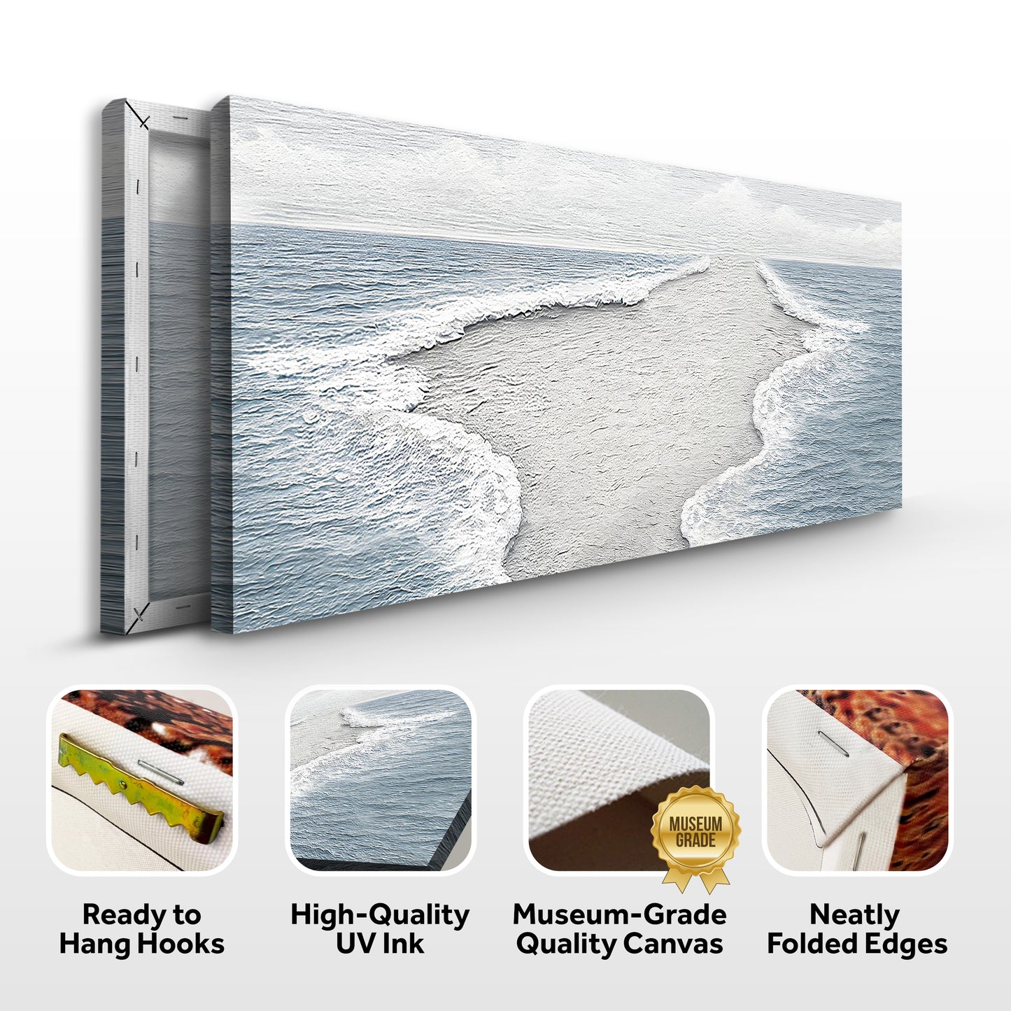 Abstract Beach Shore Wall Art VII