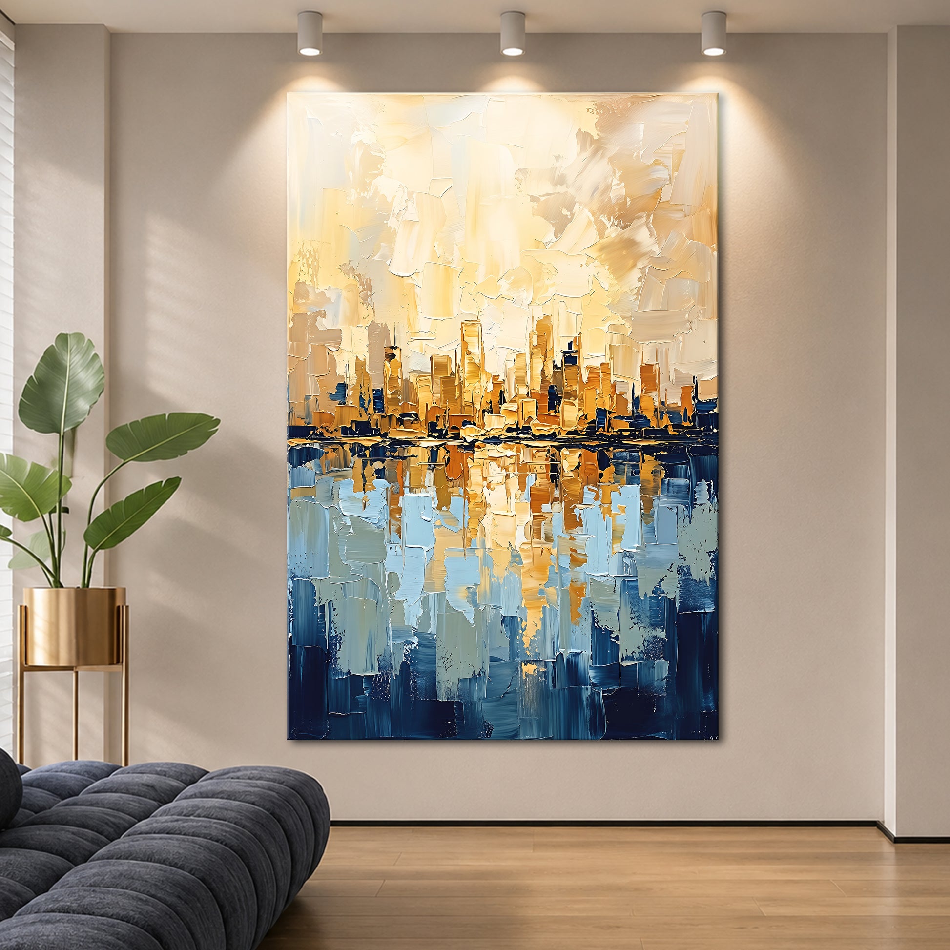 Abstract City Reflection