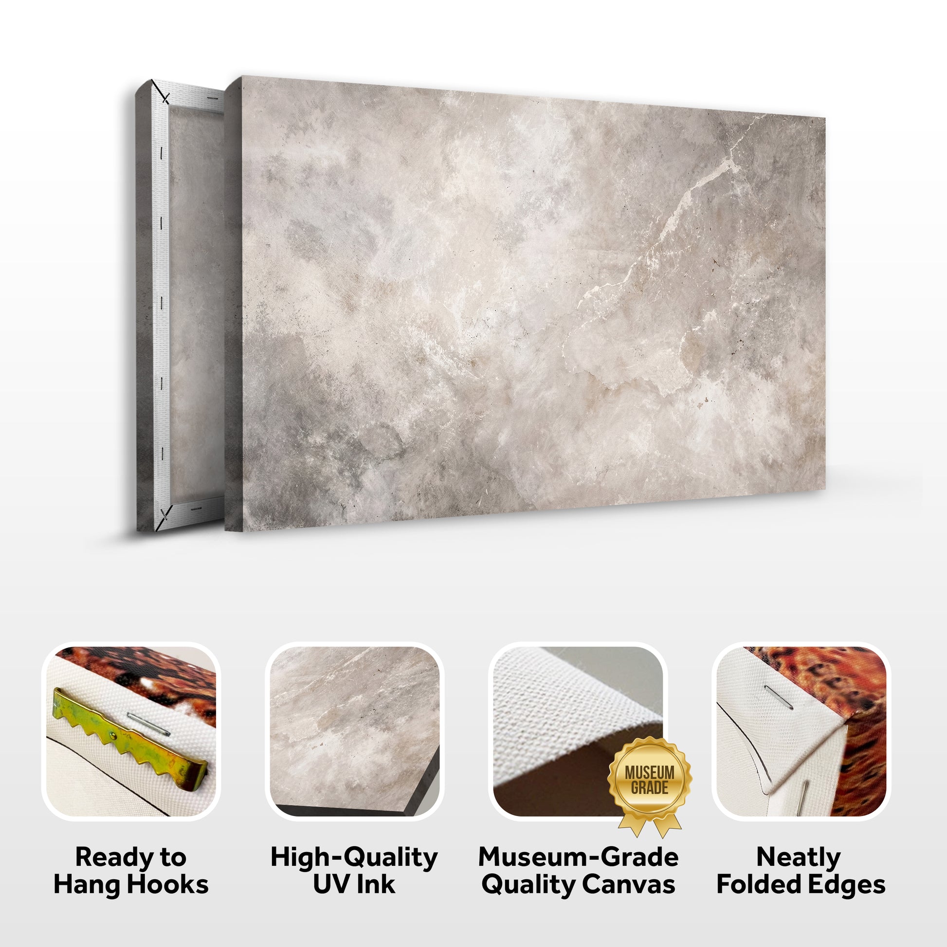 Abstract Dark Stone Wall Art