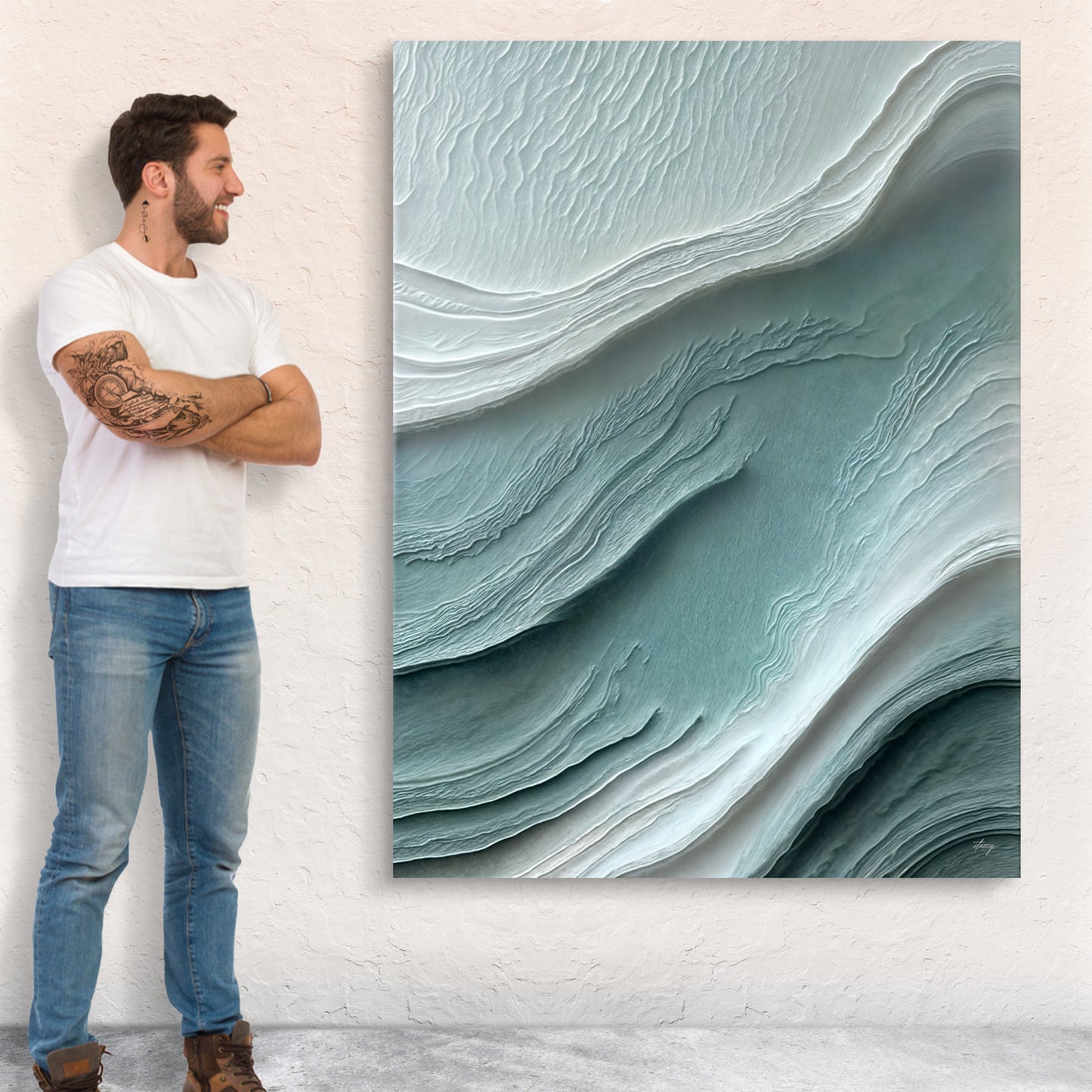 Canvas Print: "Aegean Layers II"