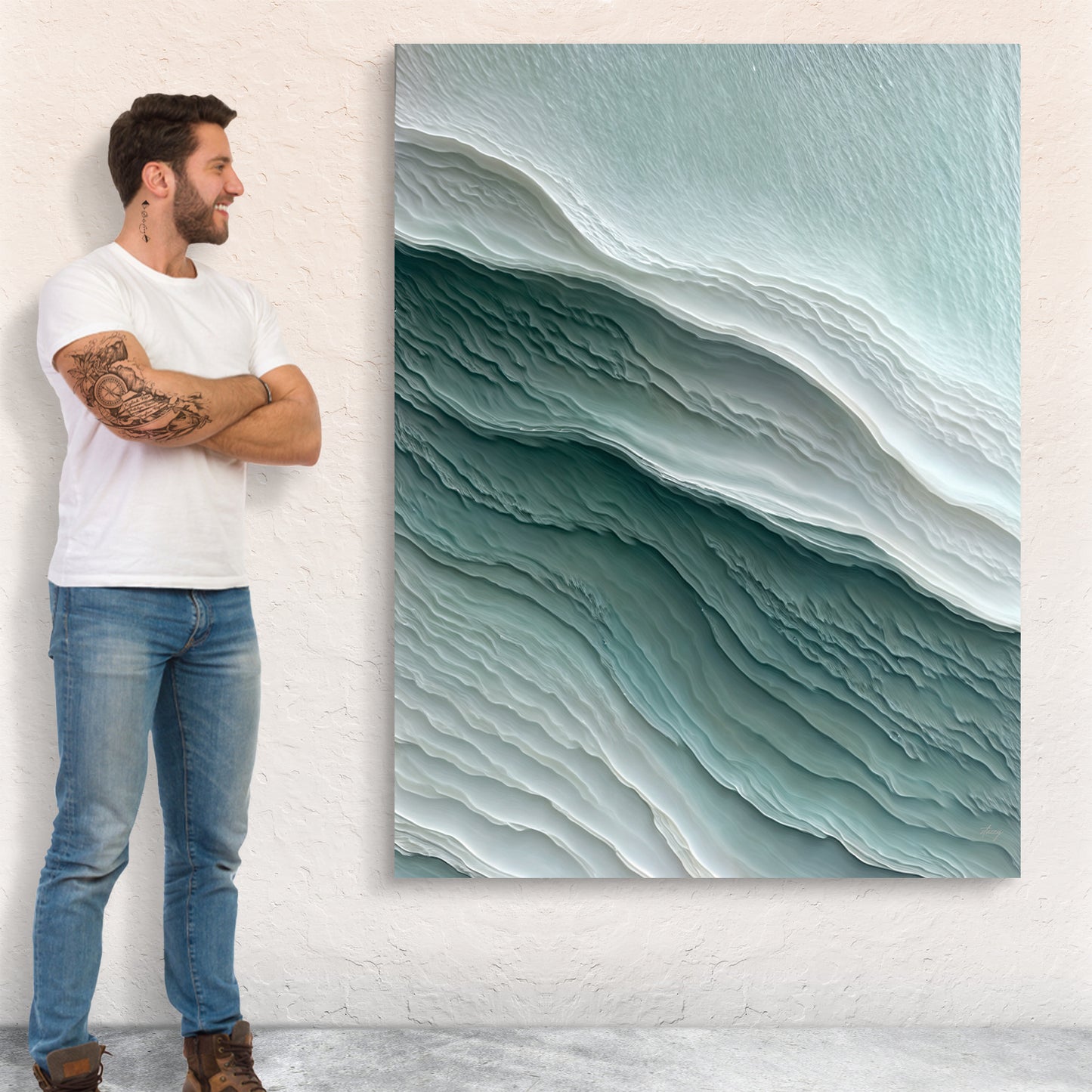 Canvas Print: "Aegean Layers"