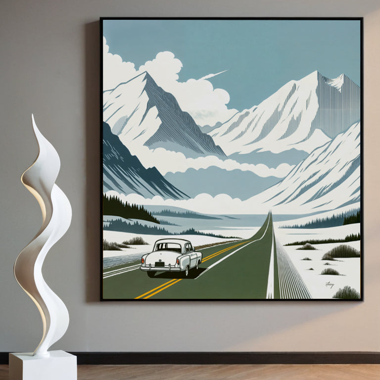 Canvas Print: "Alpine Journey"