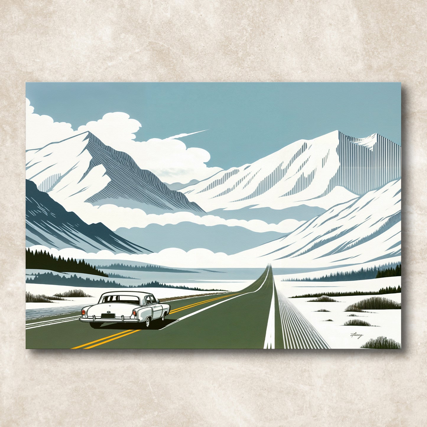 Canvas Print: "Alpine Journey"