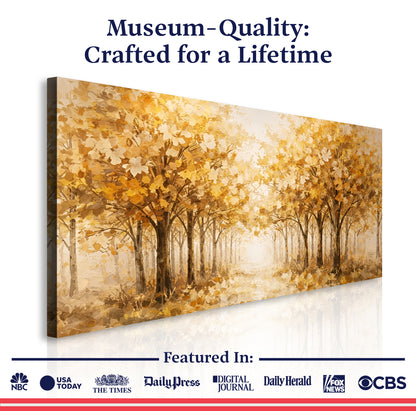 Autumn Trees — Gold And Cream Foliage
