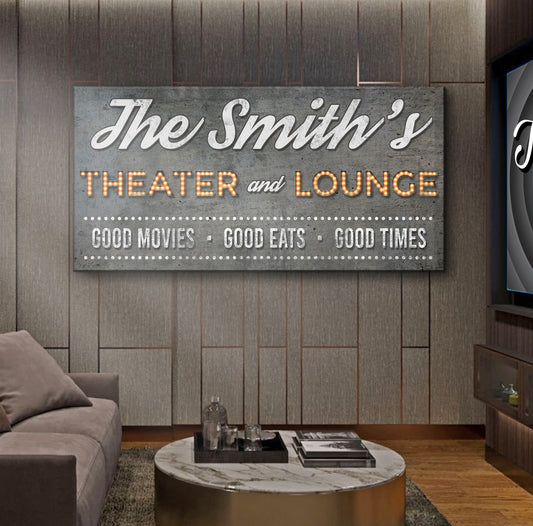 Family Theater and Lounge Sign V