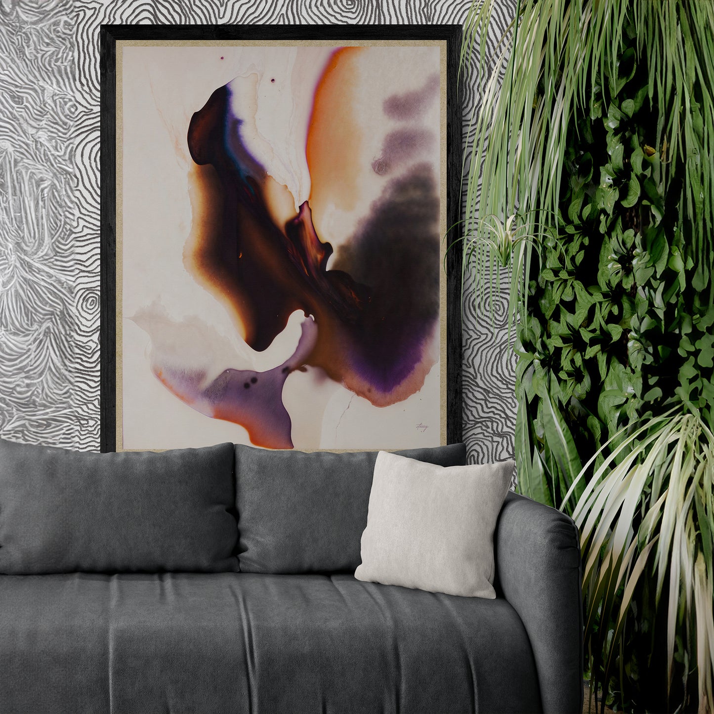 Canvas Print: "Velvet Bloom III"