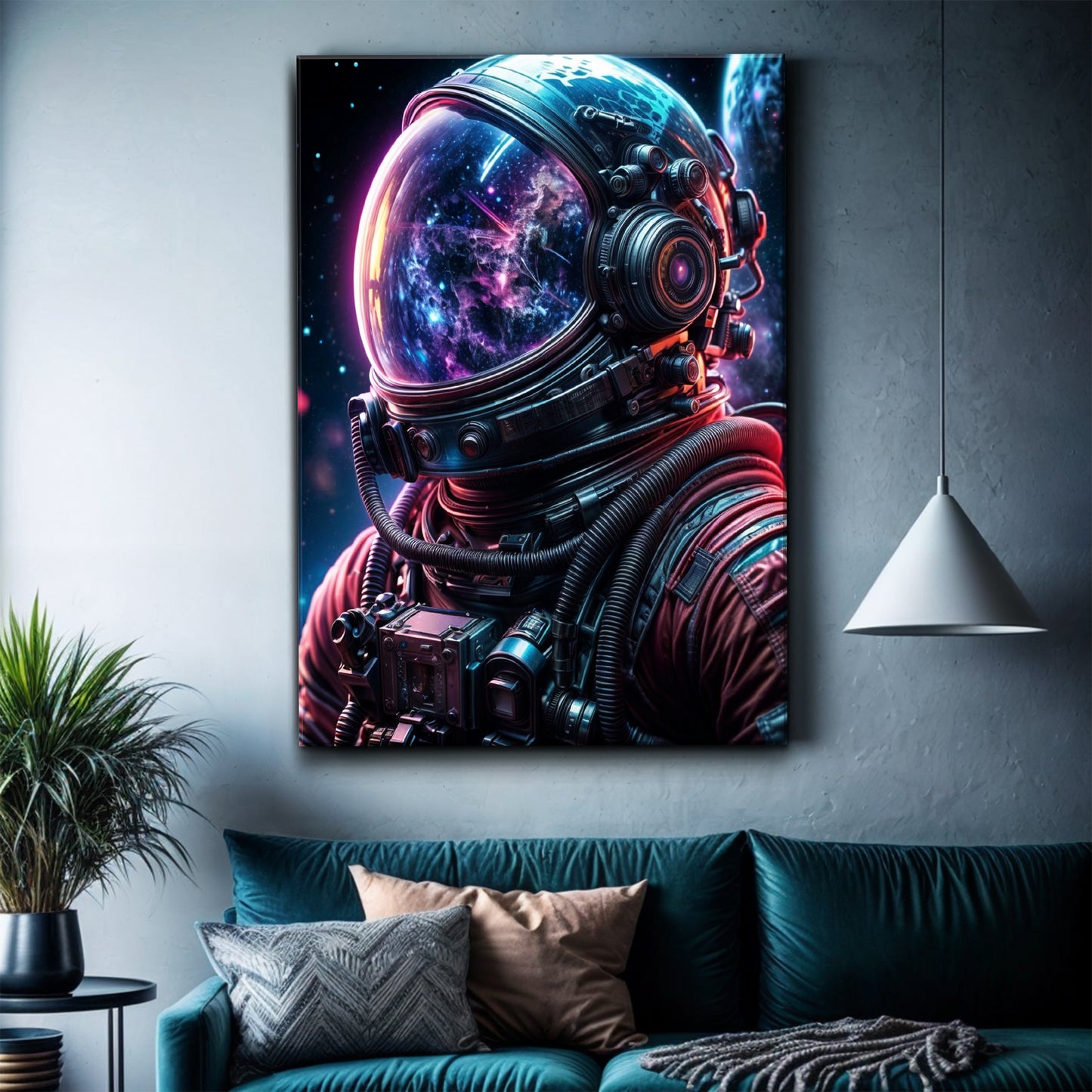 Cool Astronaut Glow Wall Art