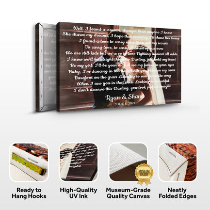 Wedding Song Sign - Image by Tailored Canvases