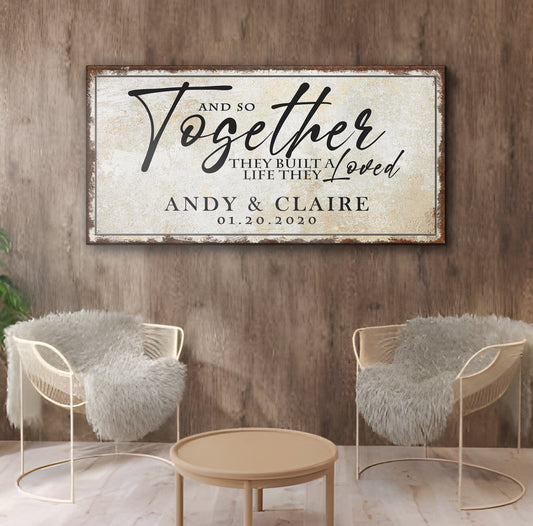 Together Sign II Style 3 - Image by Tailored Canvases