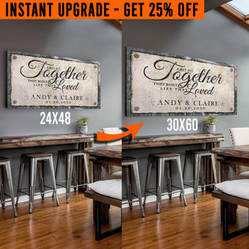 Upgrade Your 24x48 Inches 'Together' (Style 2) Canvas To 60x30 Inches