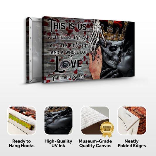 This Is Us Gothic Couple Sign - Image by Tailored Canvases