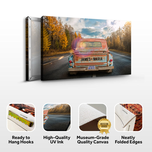 Rustic Truck Sign - Image by Tailored Canvases