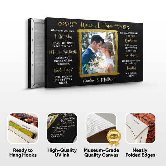 We're A Team Couple Sign