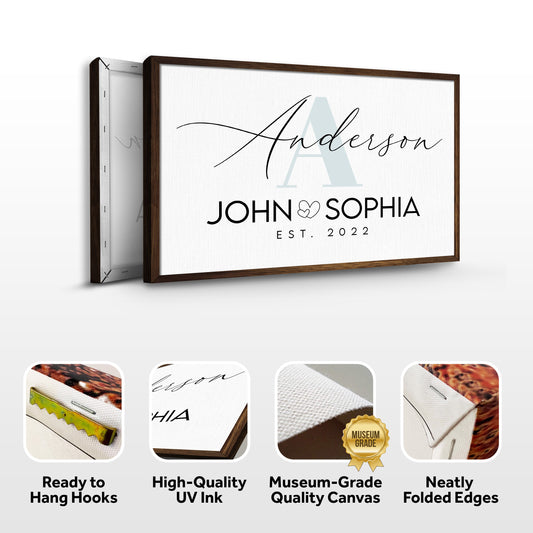 Monogram Couple Sign