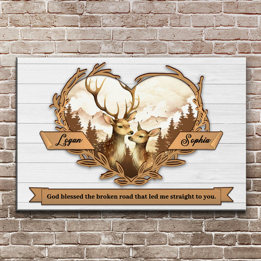 Couple Deer Sign II - Image by Tailored Canvases