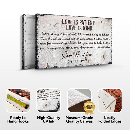 Love Is Patient, Love Is Kind Sign