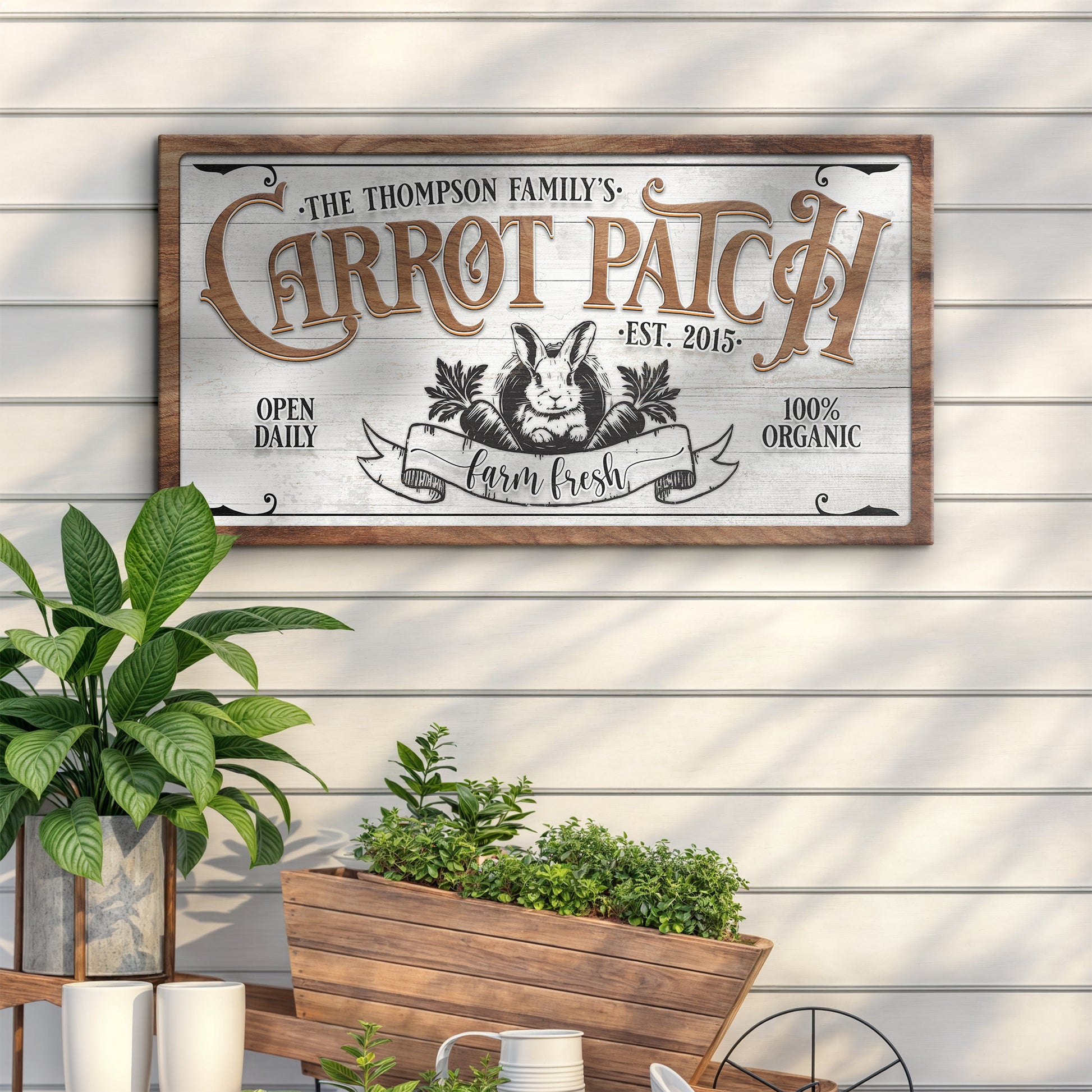 Carrot Patch Easter Sign II Style 1 - Image by Tailored Canvases