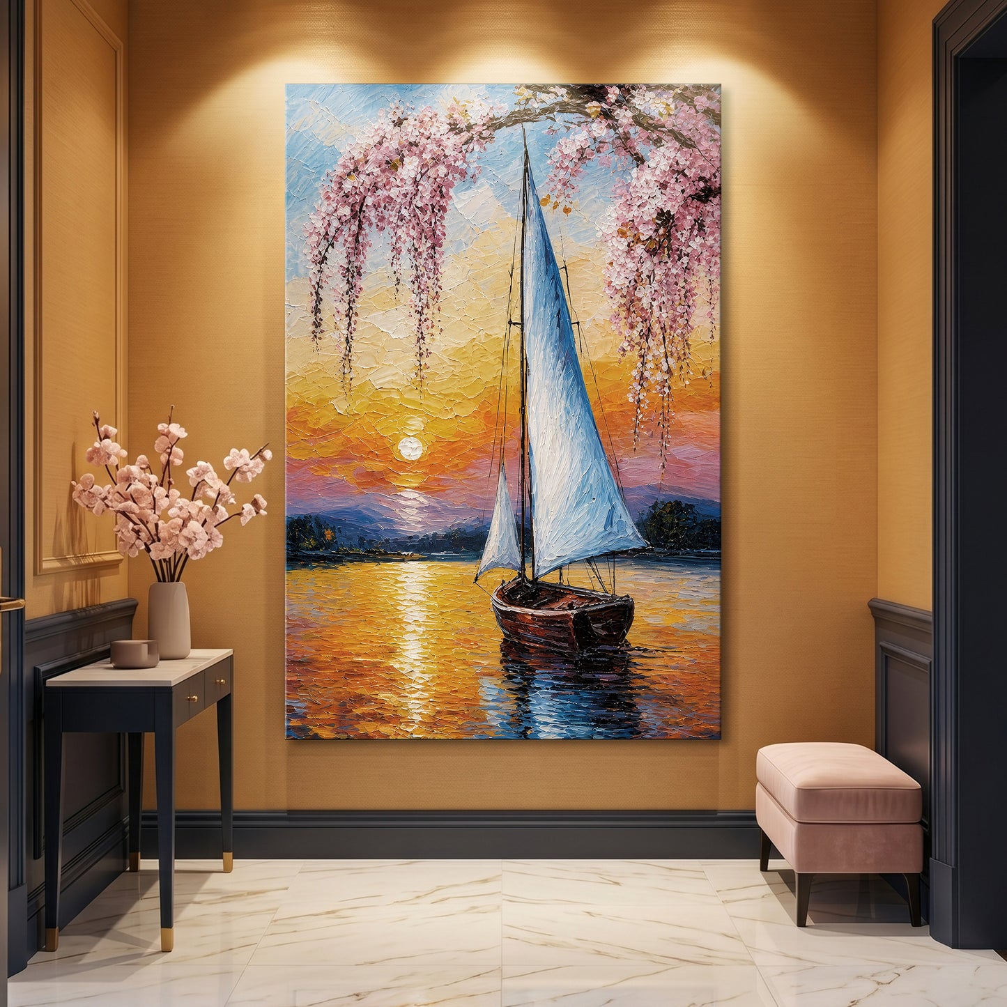 Sailboat Cherry Blossom
