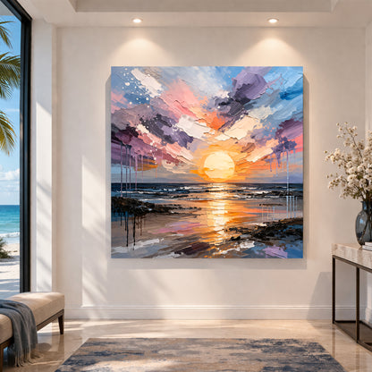 Abstract Coastal Sunset