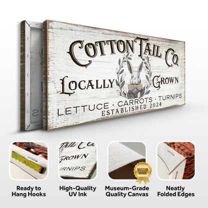 Vintage Cottontail Co Easter Sign II Specs - Image by Tailored Canvases