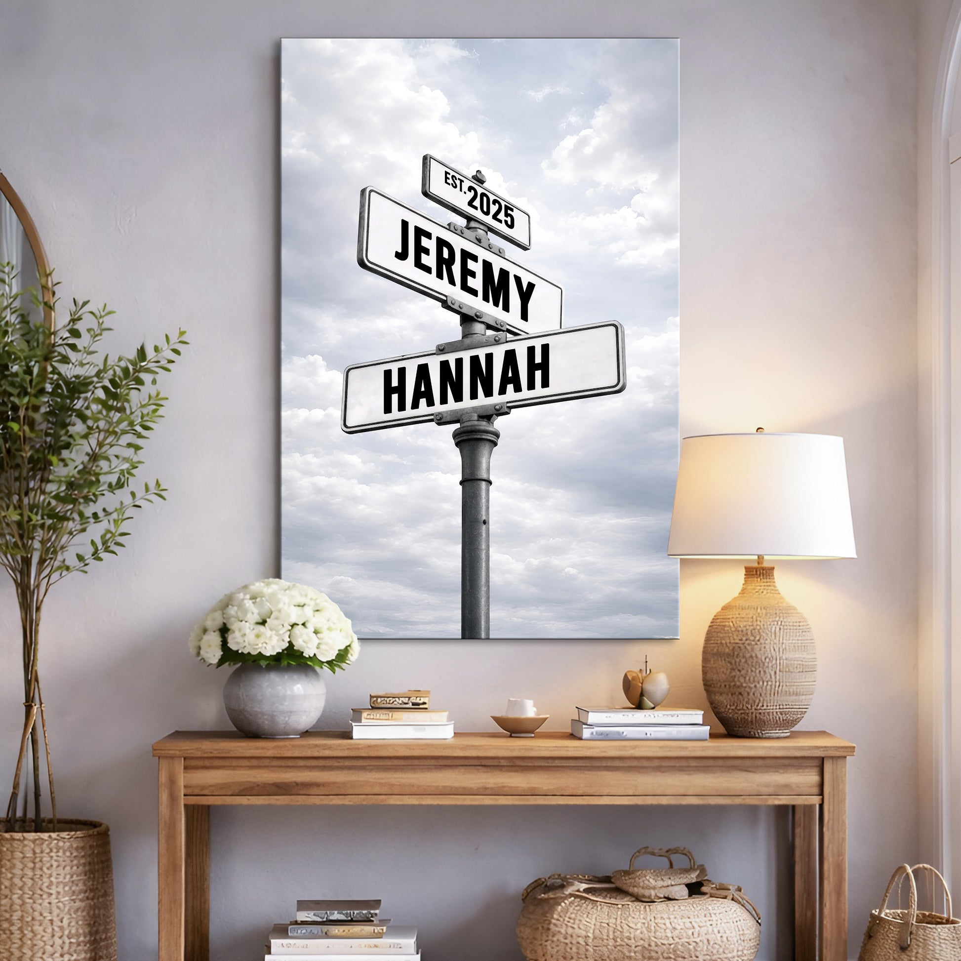 Personalized Family Street Name Wall Sign