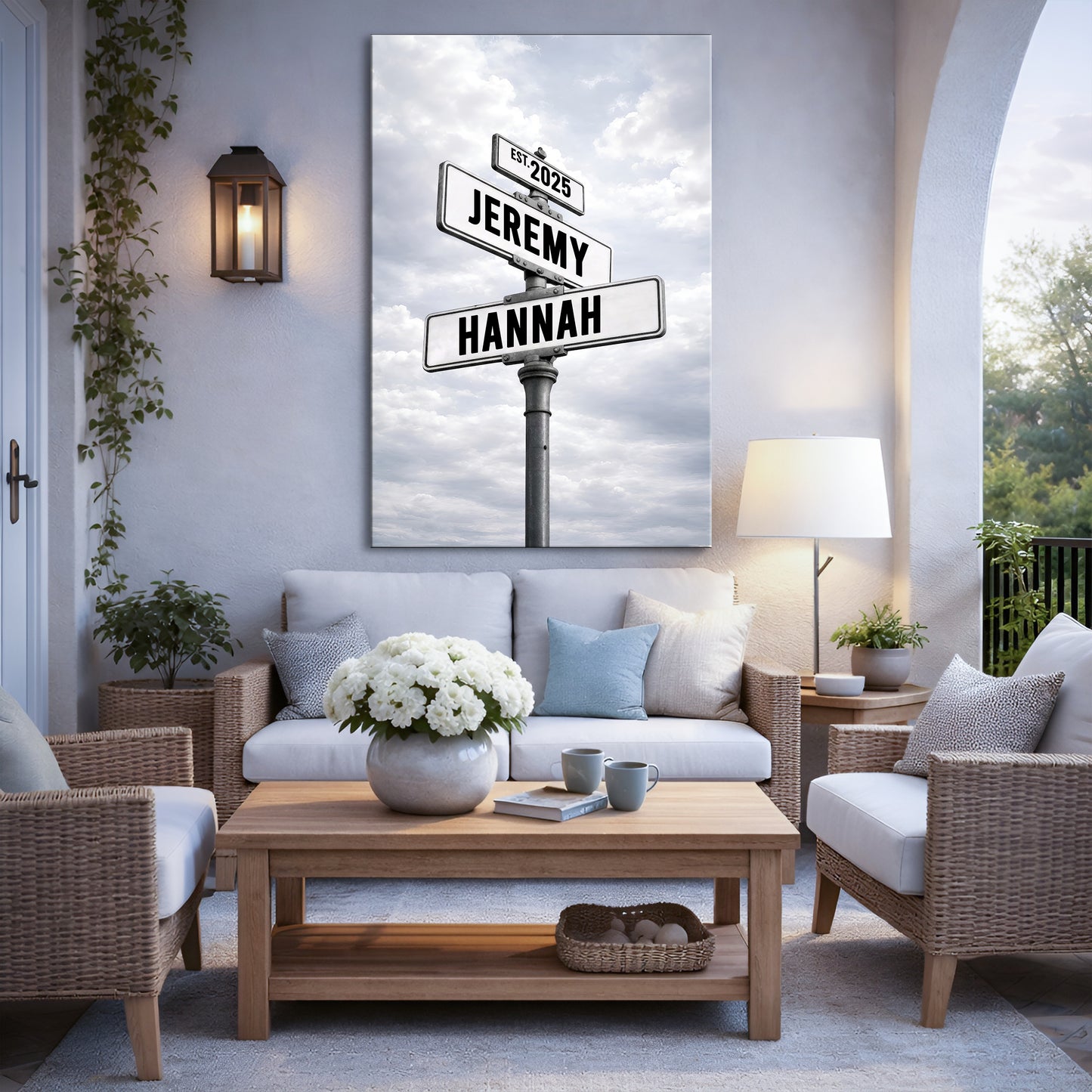 Personalized Family Street Name Wall Sign