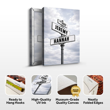 Personalized Family Street Name Wall Sign