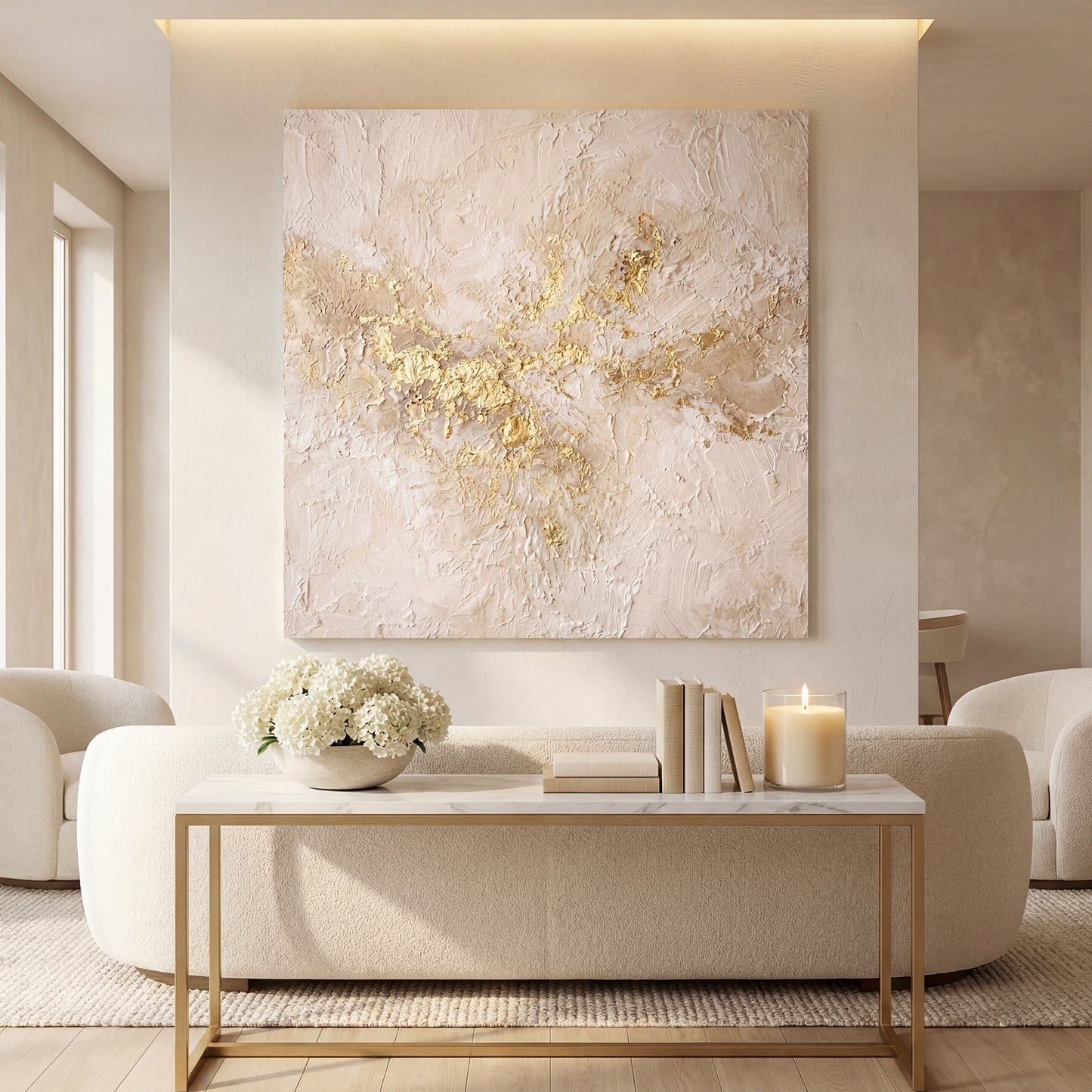 Cream & Gold Plaster