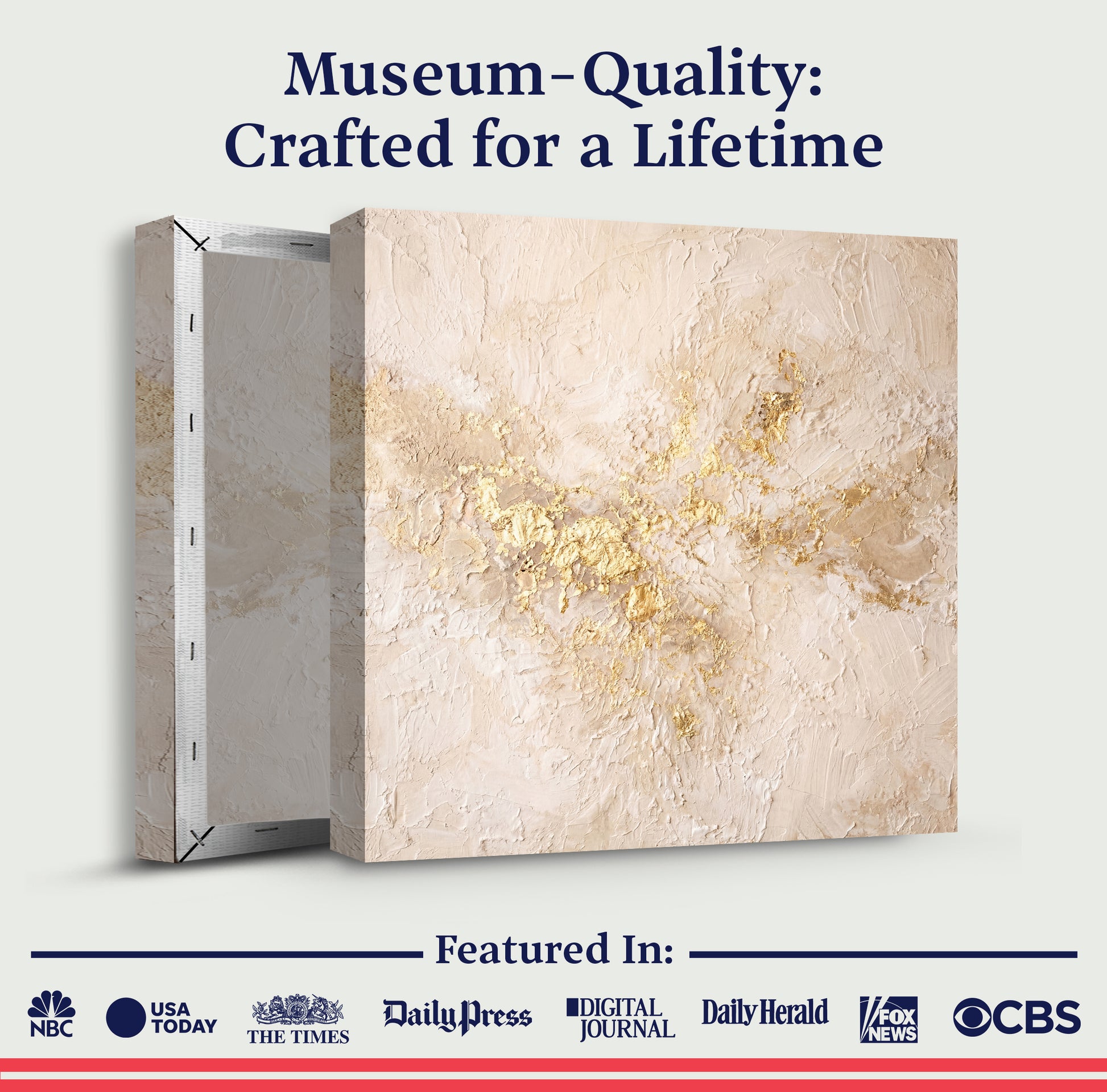 Cream & Gold Plaster