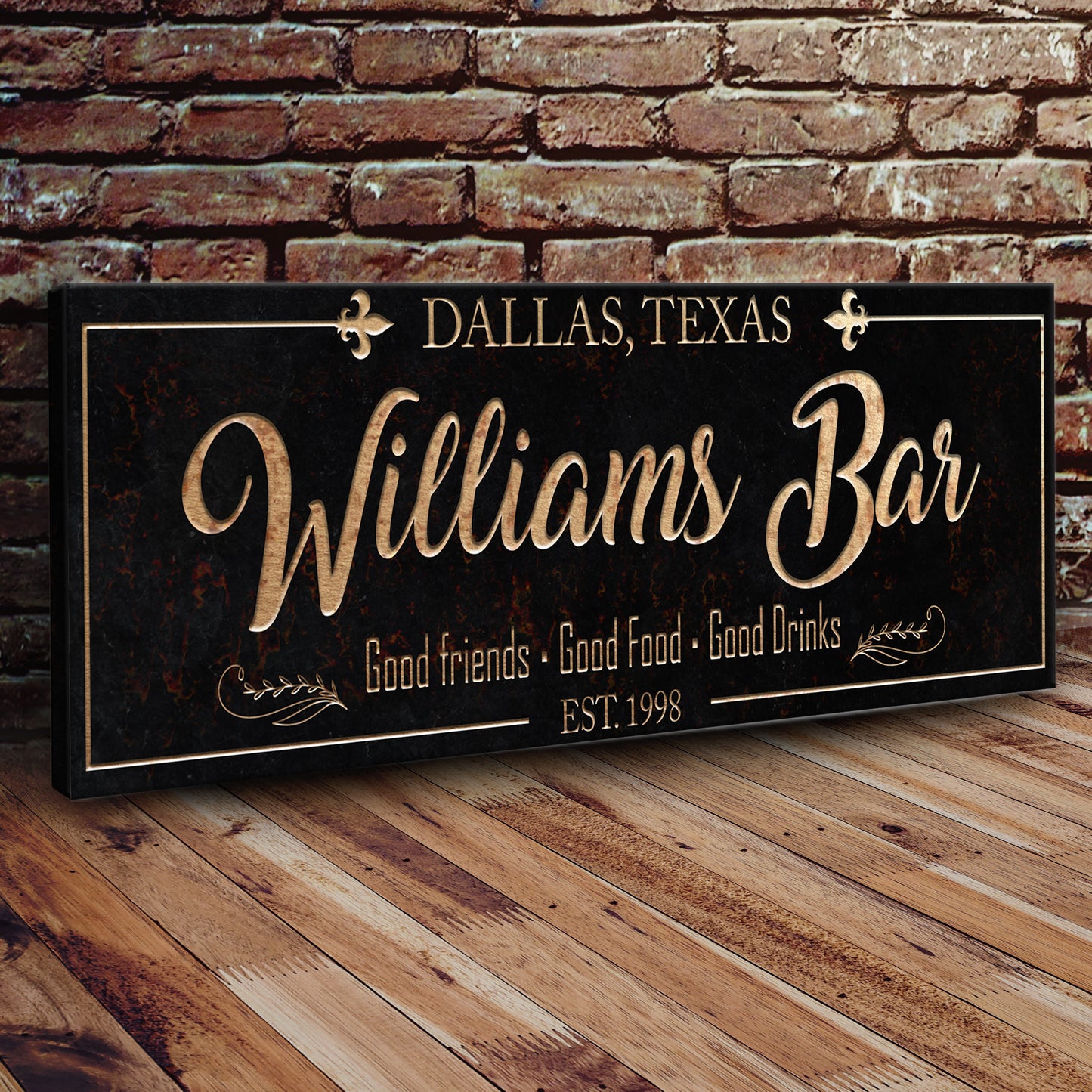 Custom Bar Sign  - Image by Tailored Canvases