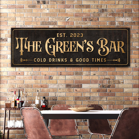 Custom Bar Sign III - Image by Tailored Canvases