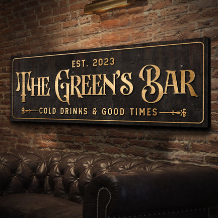 Custom Bar Sign III - Image by Tailored Canvases