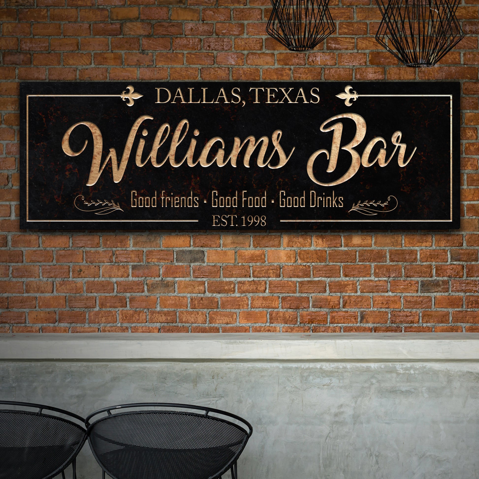 Custom Bar Sign Style 2 - Image by Tailored Canvases