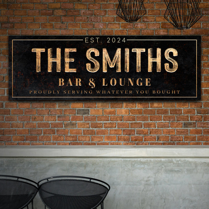 Creative Home Bar Sign Ideas by Tailored Canvases