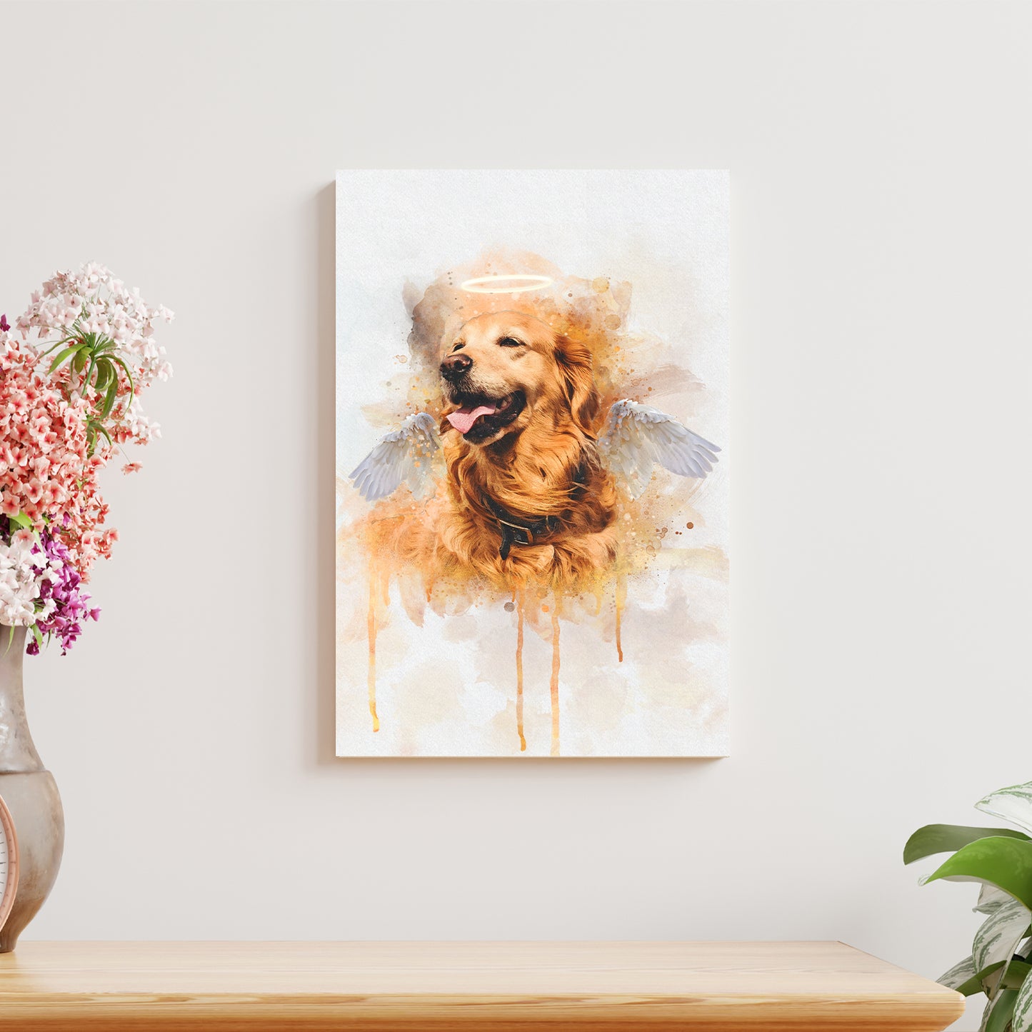 Custom Dog Watercolor Portrait Style 1 - Image by Tailored Canvases