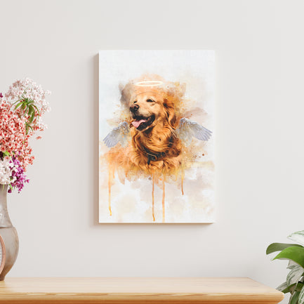 Custom Dog Watercolor Portrait  - Image by Tailored Canvases