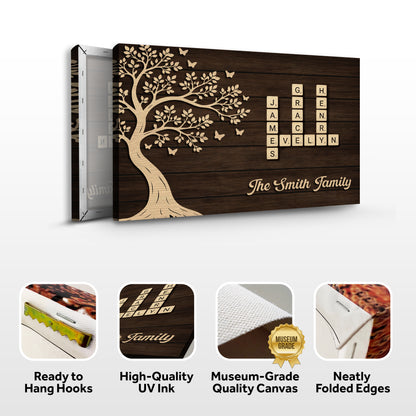 Custom Family Crossword Wall Sign