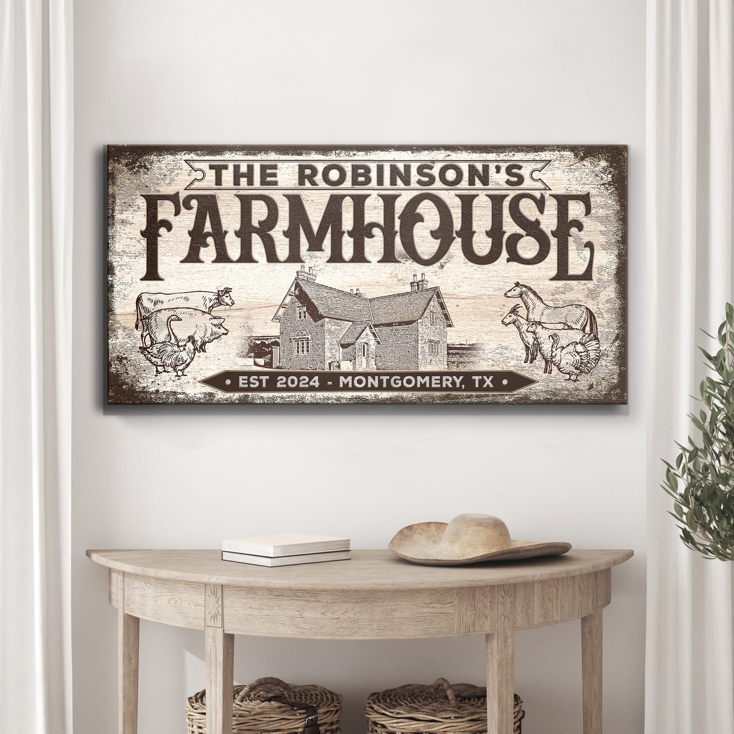 Custom Farmhouse Sign III